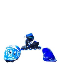child toy Full Skating Gear Adjustable Roller Skating Shoes(30-33), Helmet & Guards  - Image 4