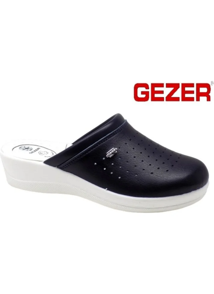 Gezer 4768 Navy Blue 4 Point Hospital/Work Sabo Slippers