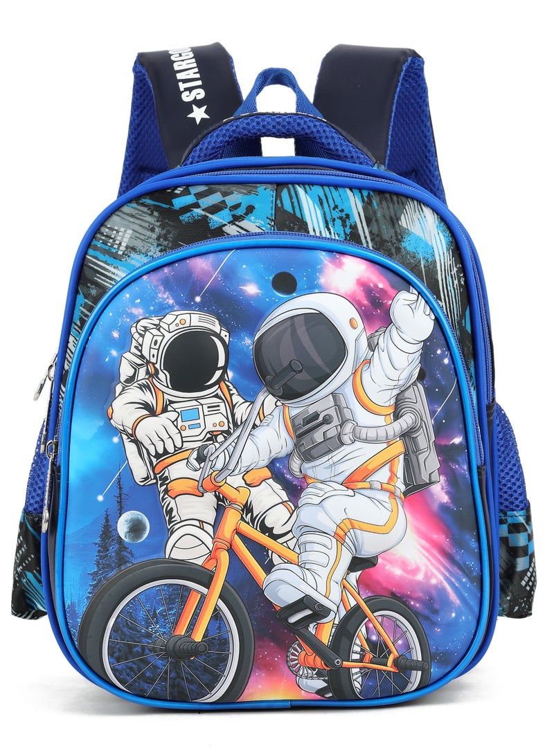 ASTRONAUT Kid's Boys Girls, School Bag, 3D Cartoon & Hero Design Baby Backpack For Baby Boys With Adjustable Strap For School 12 Inch - Image 1
