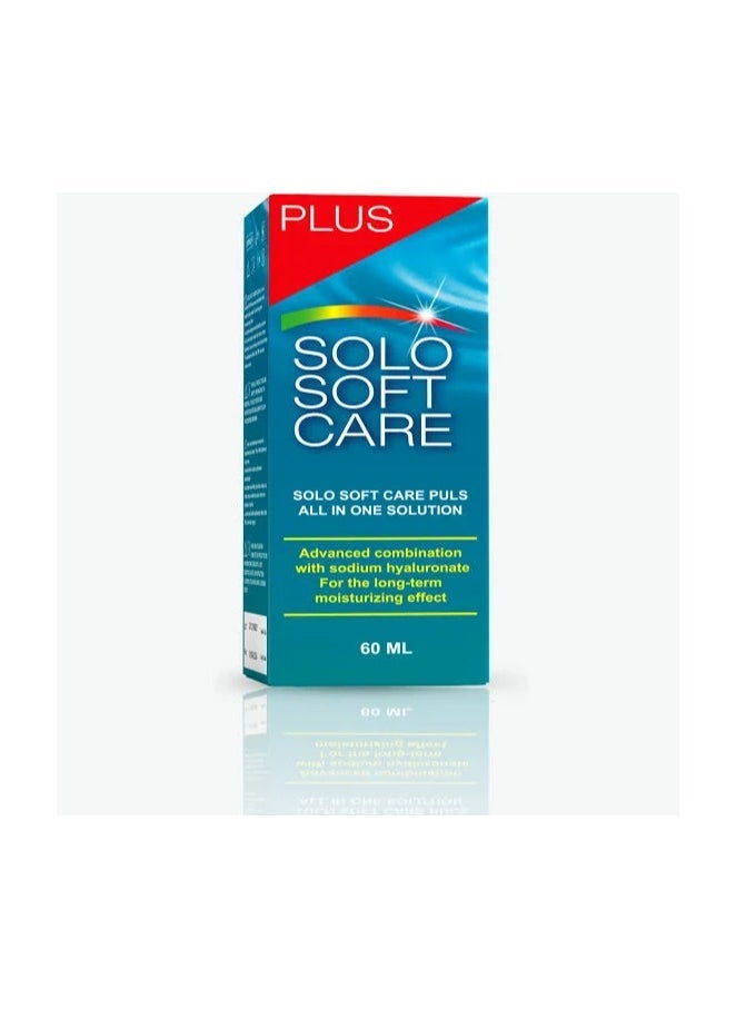 Solo Soft Care Solo Soft Care Plus All in One Solution 60ml  - Image 1
