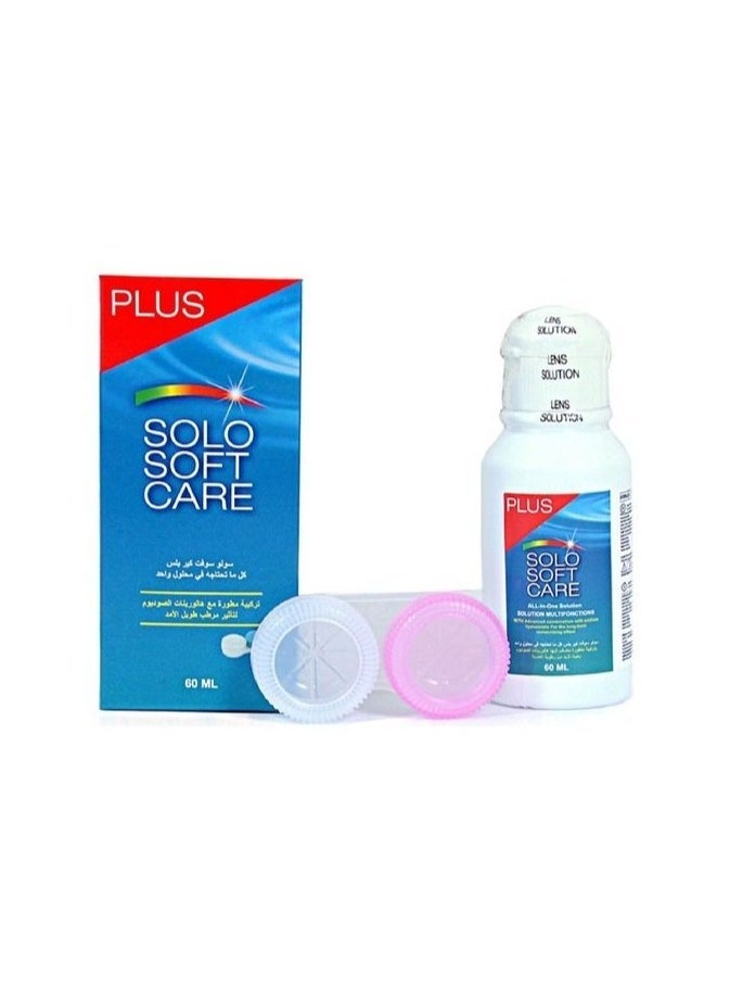 Solo Soft Care Solo Soft Care Plus All in One Solution 60ml  - Image 2