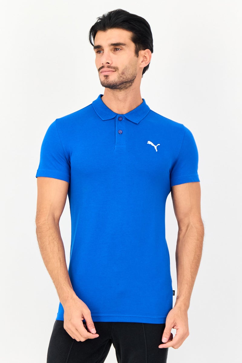 PUMA Men Slim Fit Short Sleeve Outdoor Polo Shirt, Blue - Image 1