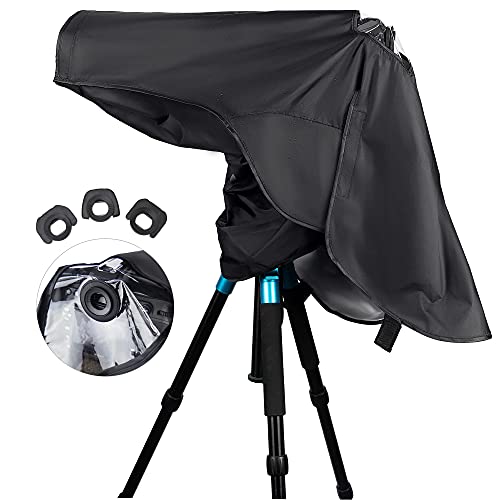 Kiorafoto Professional DSLR Camera Rain Cover Gear Large Sleeve Protection for Canon EOS 5D Mark IV III 5DSR 7DM2 6DM2 7D 6D 90D 80D 1D Mark IV 1DX 1DS III II for Nikon D850 D3500 D3400 D7500 D5600 D5 - Image 1