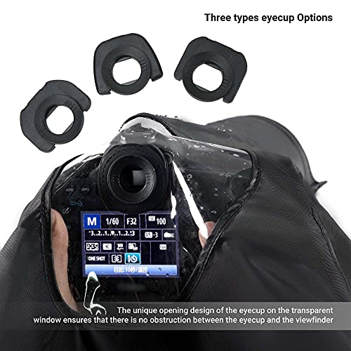 Kiorafoto Professional DSLR Camera Rain Cover Gear Large Sleeve Protection for Canon EOS 5D Mark IV III 5DSR 7DM2 6DM2 7D 6D 90D 80D 1D Mark IV 1DX 1DS III II for Nikon D850 D3500 D3400 D7500 D5600 D5 - Image 2