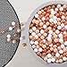 GOGOSO Ball Pit Balls for Toddler Baby Plastic Playballs Kids Soft Pastel Pelotas NonToxic BPAFreeBeigeGoldWhite100 Balls - Image 4