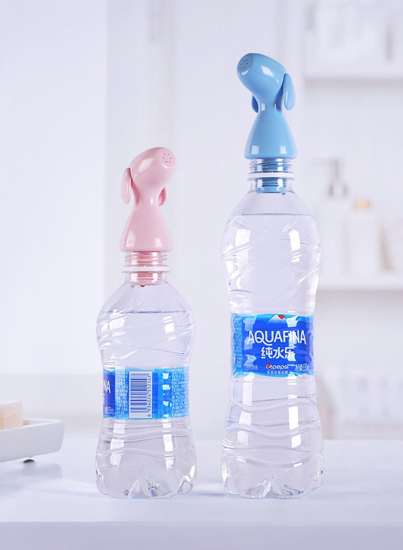 إنوف إن مكة عبوة شطاف بخاخ صغير للجيب مكون من قطعتين ، شطاف بلاستيك محمول ، شطاف للمرحاض متنقل للسفر ، مناسب للسفر أو للتخييم. متوافق مع كل الزجاجات ، باللون الوردي والأزرق - Image 1