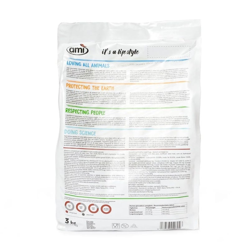 AMI One Planet- Ami Dog Vegetarian (Vegan) Food 3kg, Adult, Pellet - Image 2