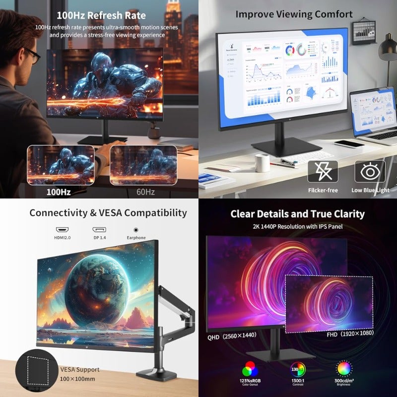 ktc Ktc Qhd Computer Monitor 27 inch Z6DECFE95BFDD4069CC56Z
