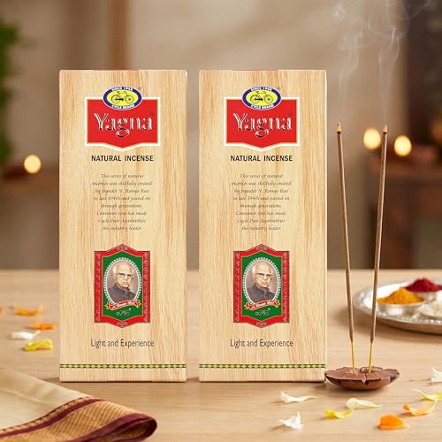 Cycle Pure Yagna Incense Sticks Pack of 2, (70gm Masala Agarbatti Sticks) || Sandal Floral Fragrance || Special Long Lasting Agarbatti for Puja, Havan, Rituals - Image 1