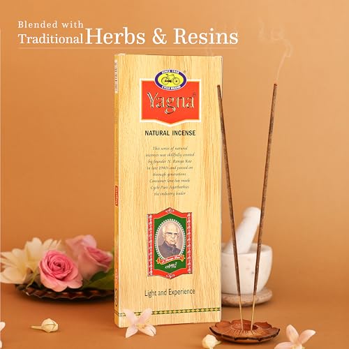 Cycle Pure Yagna Incense Sticks Pack of 2, (70gm Masala Agarbatti Sticks) || Sandal Floral Fragrance || Special Long Lasting Agarbatti for Puja, Havan, Rituals - Image 3