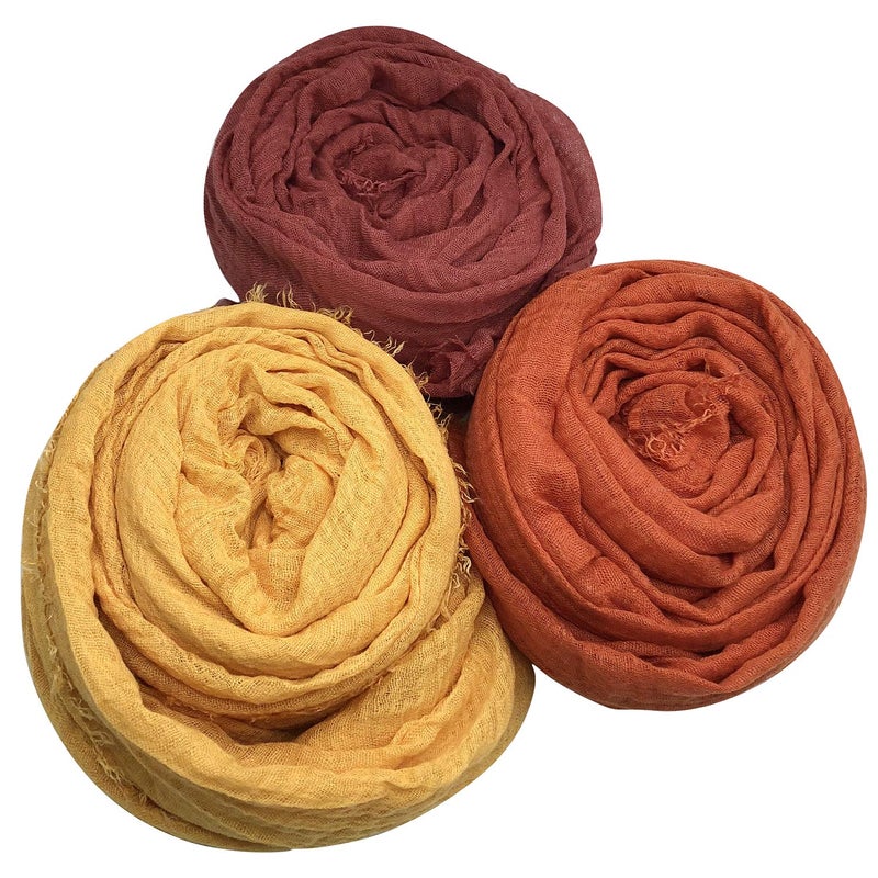 Axe Sickle Women Scarf Shawl for All Season 3PCS Scarve Wrap - Image 2