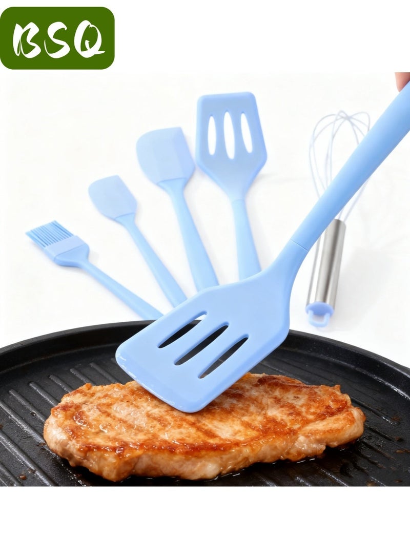 BSQ Silicone cooking utensils | Silicone heat-resistant spatulas | Kitchen utensil sets | Cooking tools | Egg beaters | Brushes - Image 2