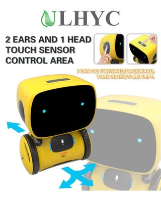 98K Robot Toy for Boys and Girls, Smart Talking Robots Intelligent Partner and Teacher with Voice Control and Touch Sensor, Singing, Dancing, Repeating, Gift Toys for Kids of Age 3 and Up - view 2