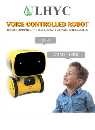 98K Robot Toy for Boys and Girls, Smart Talking Robots Intelligent Partner and Teacher with Voice Control and Touch Sensor, Singing, Dancing, Repeating, Gift Toys for Kids of Age 3 and Up - view 3