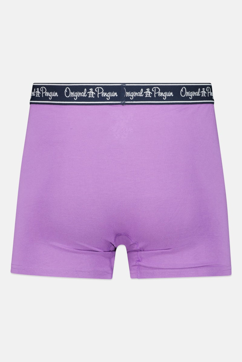 Original Penguin Men 3 Pieces All Over Print Boxer Briefs, Purple/Lilac/Light Blue - Image 2