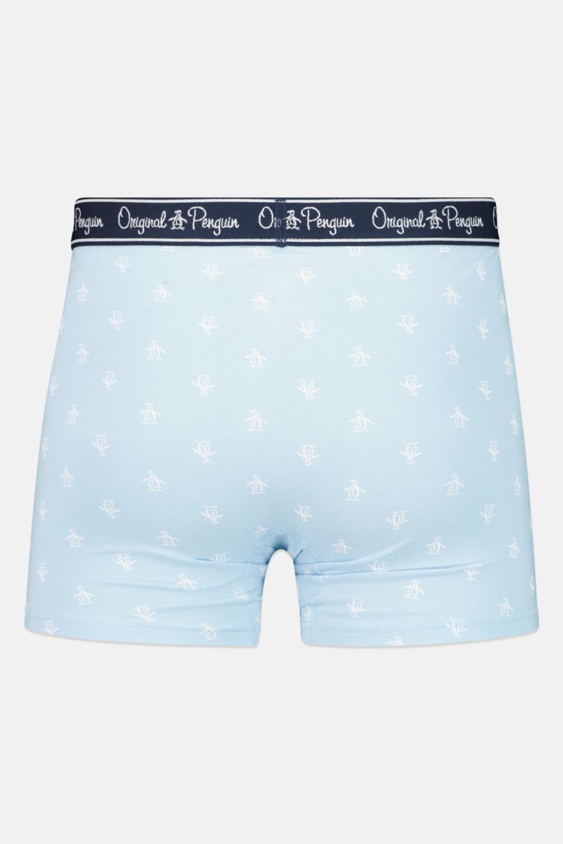 Original Penguin Men 3 Pieces All Over Print Boxer Briefs, Purple/Lilac/Light Blue - Image 4