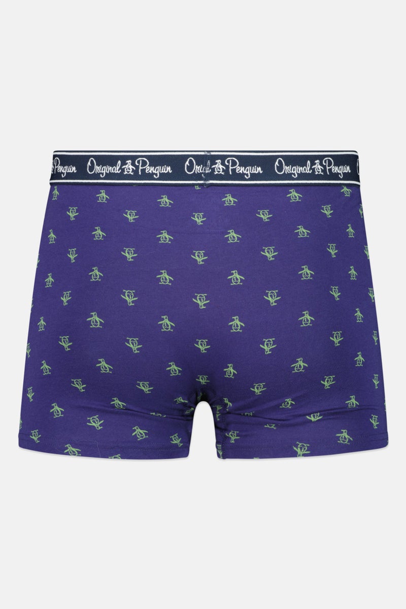 Original Penguin Men 3 Pieces All Over Print Boxer Briefs, Purple/Lilac/Light Blue - Image 3