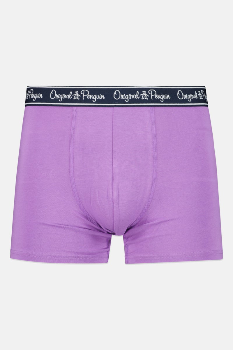 Original Penguin Men 3 Pieces All Over Print Boxer Briefs, Purple/Lilac/Light Blue - Image 5