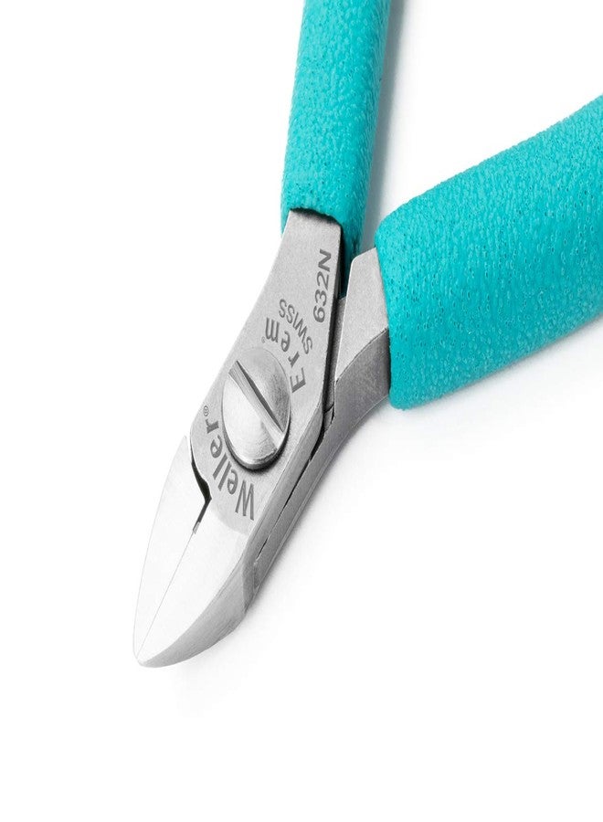 Erem Weller Erem 632N 4 1/4 Magic Diagonal Small Head Cutter Super with Full Flush Cut,Blue, Silver - Image 4