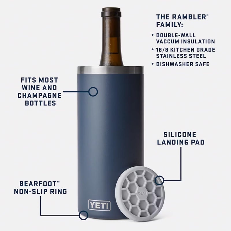 YETI Rambler Wine Chiller  Fits Most Wine Bottles  Power Pink - Image 2