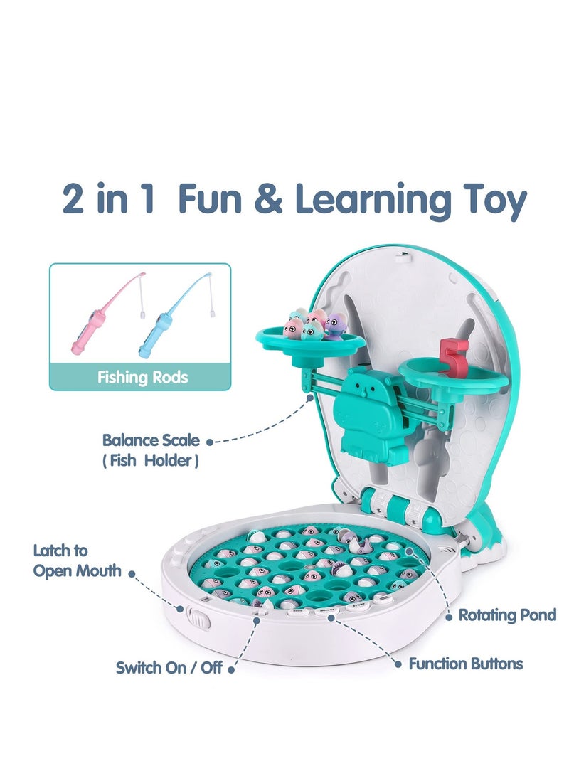 بايبي لعبة صيد السمك المغناطيسي للأطفال لعبة صيد السمك الإلكترونية للأطفال ث / رود المجلس - Image 3