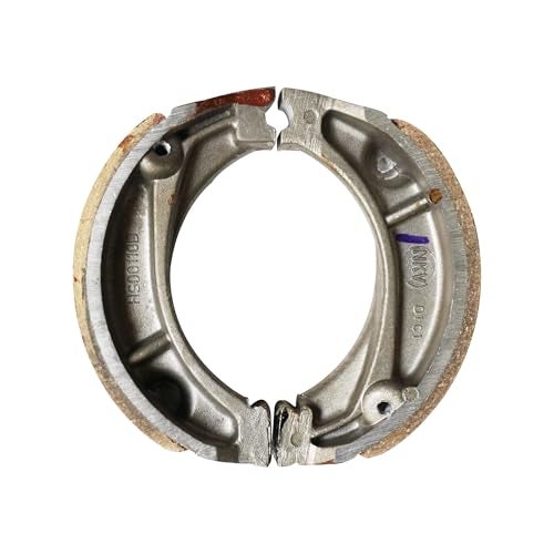 NIKAVI BSS07 Motorcycle Brake Shoe Set Compatible for Hero Honda/Splendor Old (Rear) - Image 1