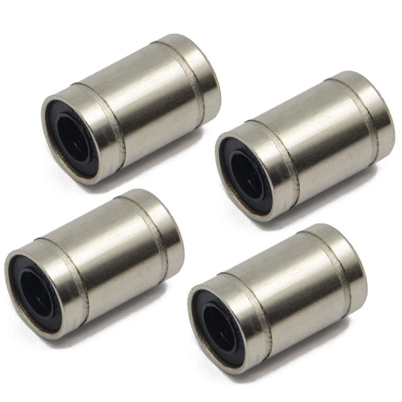 ReliaBot 4PCs LM6UU Linear Ball Bearing Nickel Plated 6mm x 12mm x 19mm for 6mm Linear Motion Shaft Rod for 3D Printer and CNC Machine - Image 1