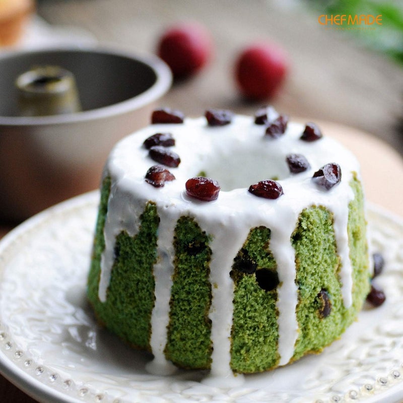 chefmade Mini Angel Food Pan Set, 3.5-Inch 4Pcs Non-Stick Chiffon Tube Pan for Oven and Instant Pot Baking (Champagne Gold) - Image 5