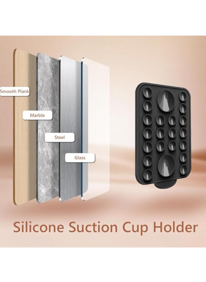 General Magnetic Phone Holder Silicone Suction Cup Phone Holder Hands-Free Mirror Shower Phone Holder for TikTok Videos and Selfies for iPhone 12/13/14/15/16  - Image 5