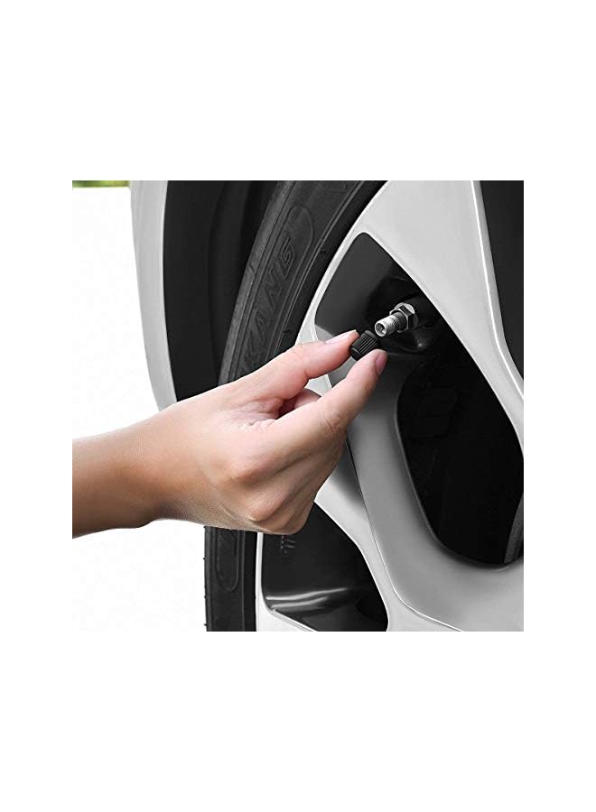 S-TOP Plastic Tyre Valve Caps for Schrader Valve, Universal Size Tyre Stem Dust Caps, Wheel Caps For Bicycle, Motorbike, Cars, SUVs and Trucks - Image 3