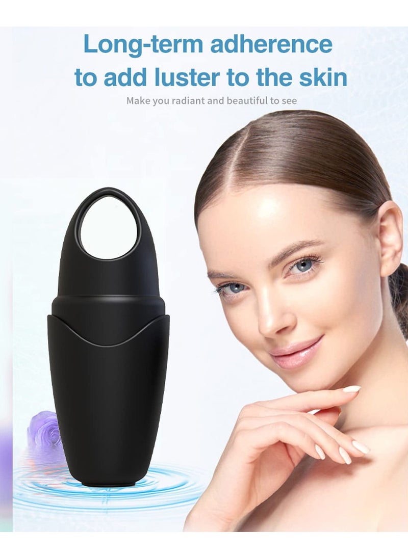 SOLARAE Small Ice Roller for Face and Eyes - Reusable Facial Cryotherapy Tool for Brightening Skin and Enhancing Natural Glow, Perfect for Neck and Eye Refreshment (Black) - Image 5