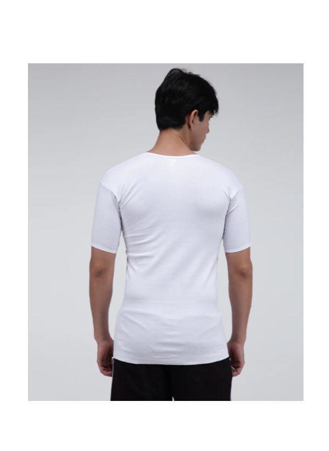 Amul comfy Men's Cotton Round Neck Vest (Set of 3)  - Image 4