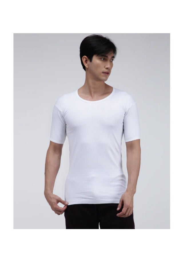 Amul comfy Men's Cotton Round Neck Vest (Set of 3)  - Image 3