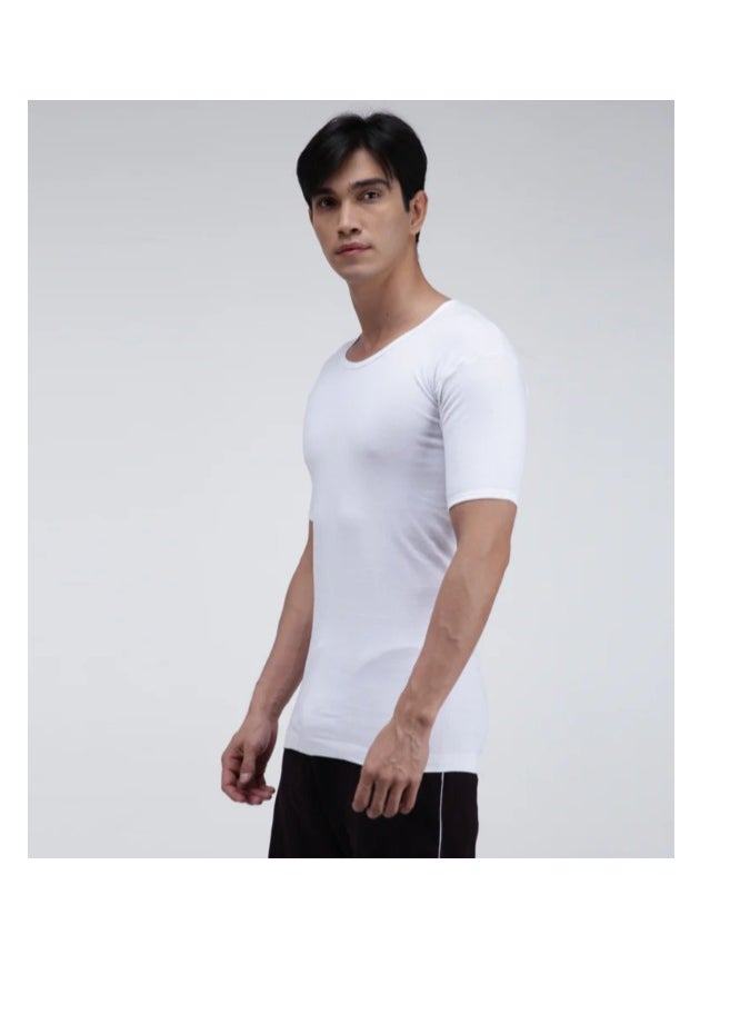 Amul comfy Men's Cotton Round Neck Vest (Set of 3)  - Image 5