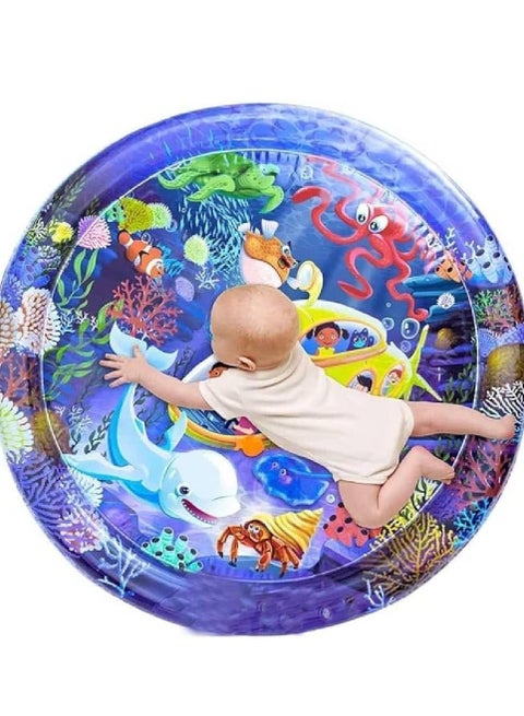 سجاده  مائيه الحجم الكبير 65 سم من ممز بلانيت  ،العاب اطفال حديثي الولاده تساعد علي تقويه عضلات الرقبه و الزحف حتي سن 5 سنوات ، مركز نشاط كبير جدا متعدد المراحل للاطفال والالعاب الحسية، سجاده لعب قابل للنفخ، هدية تحفيز بصري للاولاد والبنات, العاب للاطفال من سن 3 شهور ، العاب للبيبي