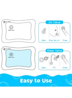 MUMS PLANET 100 CM Tummy Time Water Mat (100 * 100 CM),Baby Toys For Newborn, Extra Large Multi-Stage Activity Center Baby Toys & Sensory Toys, Baby Toys for new born , Inflatable Playmat Visual Stimulation Gift For Boys Girls, Kids Toys To 5 Years  - Image 3