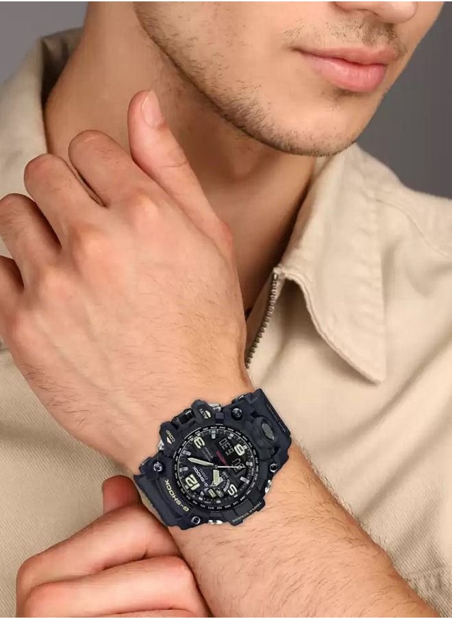 CASIO - Analog Plus Digital Round Wrist Watch With Resin Strap GWG-1000-1ADR - Image 1