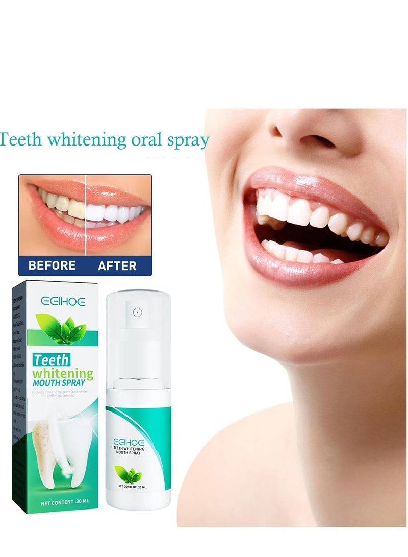 EELHOE Brightening Spray for Teeth, Oral Breath Spray, Tooth Cleaning Spray, Freshens Breath, Stain Yellow Teeth, Protect Oral Hygiene, Oral Care 30ml - Image 4