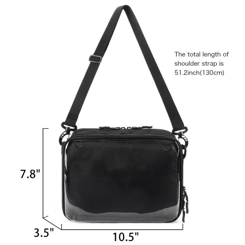 STEAMEDBUN Ita Bag Crossbody Small Ita Purse Pin Display Bag with Insert - Image 4
