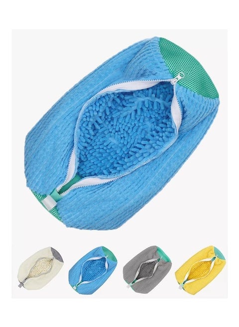 Anti-Deformation Shoe Washing Bag Washer And Dryer Safe Reusable Shoe Washing Bag Suitable For All Shoe Types And Sizes (Blue)