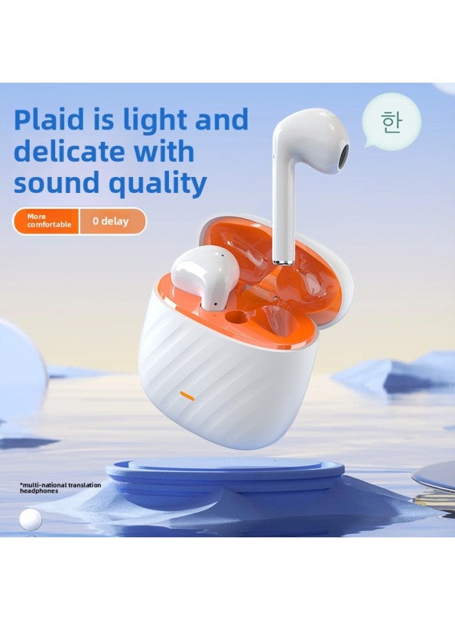 Multi-language Translation Bluetooth TWS Headset Touch Voice Translation Super Long Standby Bluetooth 5.3 For IOS Android-Color:White  - Image 3