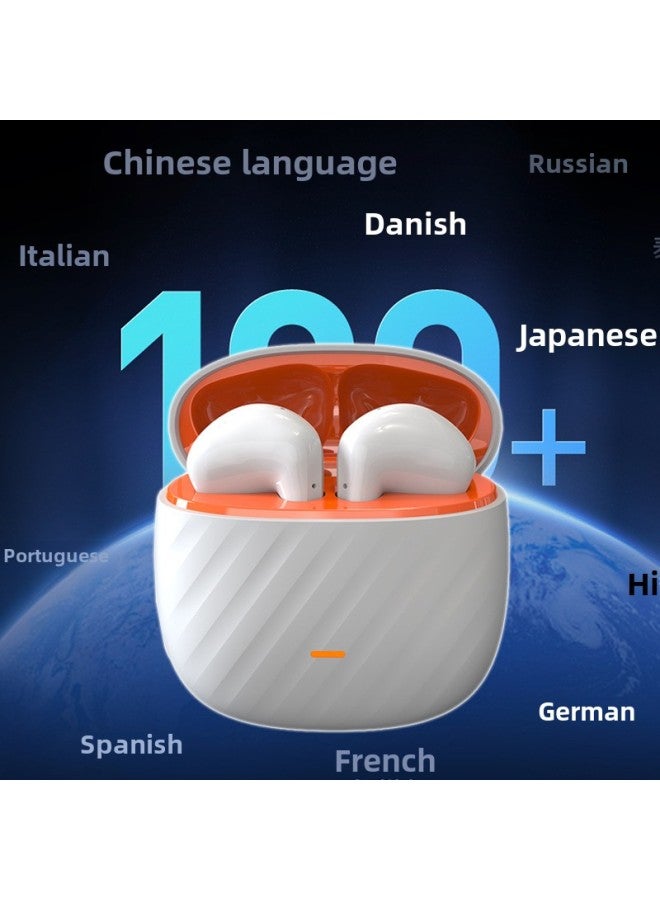 Multi-language Translation Bluetooth TWS Headset Touch Voice Translation Super Long Standby Bluetooth 5.3 For IOS Android-Color:White  - Image 2