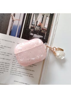 Suitable For AirPods 4 Headset Protective Cover Cartoon Shell Pattern For Apple1/2/3 Generation Pro2 Bluetooth Pendant Bracelet-Color:Shell Pattern + Shell Pendant-pink-Model:AirPods 1/2 Generation (protective Cover)