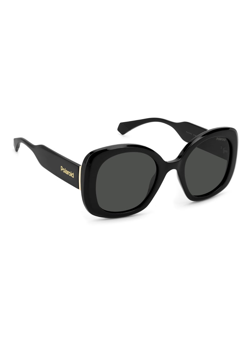 Polaroid Women's Polarized Square Shape Metal Sunglasses Pld 6190/S Grey 50 - Lens Size: 49.5 Mm - Black  - Image 2