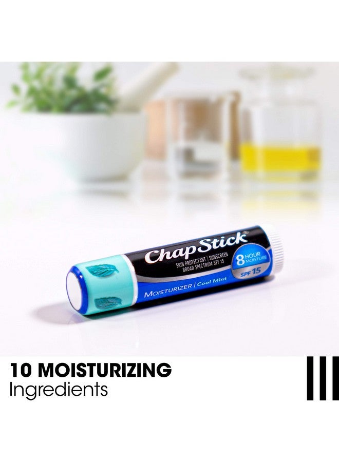 تشابستيك مرطب شفاه تشابستيك 2 في 1 للعناية بالشفاه بعامل حماية من الشمس 15، بنكهة النعناع المنعش، عبوة من 3 قطع - مرطب شفاه واقي من الشمس مع الصبار وفيتامين هـ، 0.15 مل - Image 4