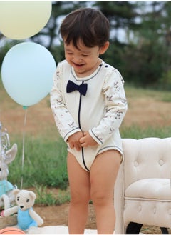 Infant Baby Boys Formal Shirt Bodysuit Long Short Sleeve Button Up One-Piece Romper Jumpsuit Wedding Party 0-24M
