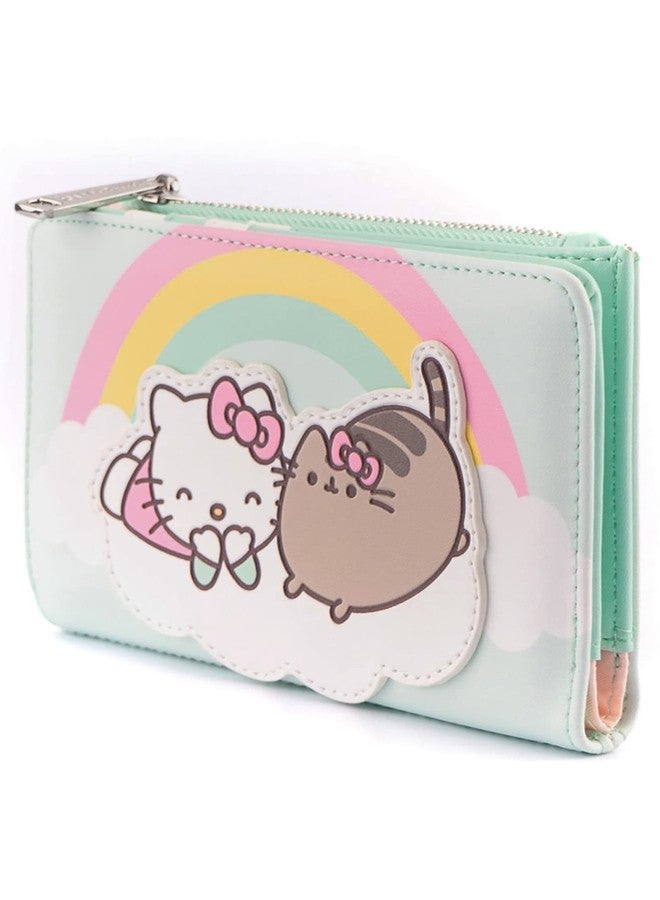Loungefly X Pusheen Hello Kitty Cloud Lounging Flap Wallet - Fashion Kawaii Cute Wallets - Image 2