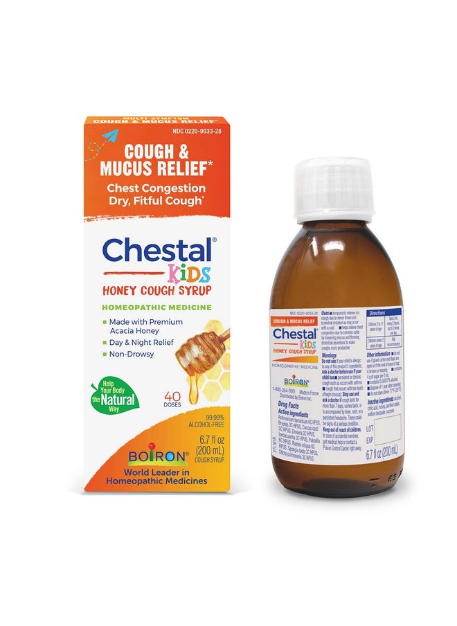Boiron Boiron Chestal Honey Children's Cough Syrup for Nasal and Chest Congestion, Runny Nose, and Sore Throat Relief - 6.7 Fl oz  - Image 1
