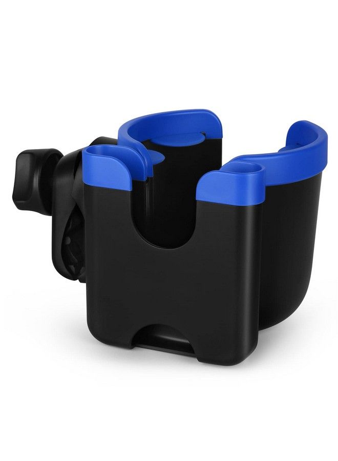 accmor Stroller Cup Holder With Phone Holder Bike Cup Holder Cup Holder For Uppababy Stroller 2 In 1 Universal Cup Phone Holder For Stroller Bike Wheelchair Walker Scooter Mix Blue - Image 2