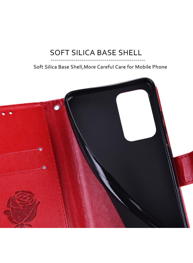 S-TOP Case For Honor X7/Play 30 Plus Rose Embossed Flip PU Leather Phone Case - Image 4